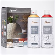 Аэрозоль CERTA эффект кракелюра, базовый слой-золото, финишный слой-красный