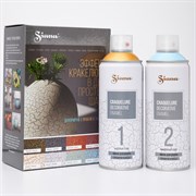 Аэрозоль CERTA эффект кракелюра, базовый слой-золото, финишный слой-голубой