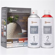 Аэрозоль CERTA эффект кракелюра, базовый слой-серебро, финишный слой-красный