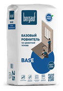 Стяжка BERGAUF BASE для предварительного выравнивания пола на цементной основе 25кг