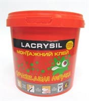 Клей LACRYSIL монтажный универсальный (белый) 3кг (в комплекте со шпателем)