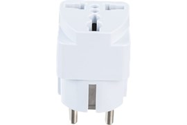 Адаптер DUWI универсальный, на азиатскую вилку 25131 с/з 6A 230В 1300Вт IP20 белый 27405 6