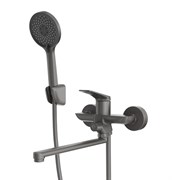 Смеситель MITSUISHI для ванны излив длинный TOK-MIT-1015GM графит