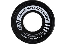 Лента МАСТЕРПРОФ ФУМ для воды MPF 12 мм х 0,1 мм х 20 м ИС.131270