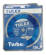 Круг TULEX отрезной алмазный универсальный, сегментированный, для УШМ, 230мм*22,2мм 8012230