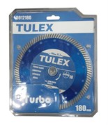 Круг TULEX отрезной алмазный универсальный, сегментированный, для УШМ, 180мм*22,2мм 8012180