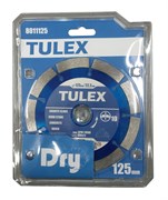 Круг TULEX отрезной алмазный универсальный, сегментный, для УШМ, 125мм*22,2мм 8011125