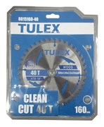 Диск TULEX пильный по дереву, 160х20мм, 40Т 8015160-40