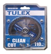 Диск TULEX пильный TULEX 8015110-50, ЧИСТЫЙ РЕЗ, по дереву, 110х20мм, 50Т 8015110-50