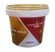 Краска декоративная ГАУДИ PEARL AMOUR (металлик) Золото 1кг