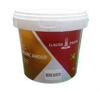 Краска декоративная ГАУДИ PEARL AMOUR (перламутр) акриловая воднодисперсионная Белое золото 1кг