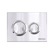 Кнопка BERGES для инсталляции NOVUM O3, глянцевый хром 040063