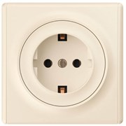 Розетка ONEKEYELECTRO Florence с заземлением, винтовые контакты, бежевый 1E10201301