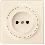 Розетка ONEKEYELECTRO Florence без заземления, винтовые контакты, бежевый 1E10301301