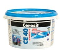 Затирка CERESIT CE40 2кг Серая ЭЛАСТ