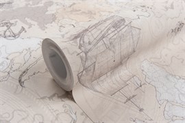 Обои ЛАНИТА ЭШТ Одиссея декор (бежевый) ЭШТ4-1539 1,06*10,05м (1упак-6рул)
