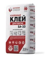 Клей ШАХТИНСКИЕ СМЕСИ для керамичечкой плитки SA-20 25 кг