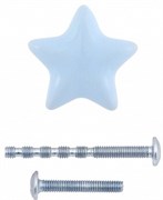 Ручка мебельная PALLADIUM Porcellana Stella Knob Blue 115588