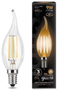 Лампа GAUSS LED Filament Свеча на ветру E14 9W 680Lm 2700K 104801109