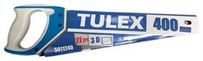 Ножовка TULEX по дереву 2-компонентная пластик. ручка, 3D-заточка, закаленный зуб 11 TPI 400 5011240