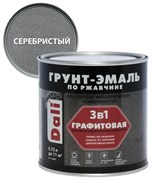 Грунт-эмаль DALI графитовая по ржавчине серебристый 0,75л