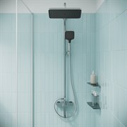 Душевая система IDDIS Parker с тропическим душем и изливом, глянцевый хром PARSB3Fi06