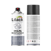 Эмаль аэрозольная универсальная LILACK черный глянец 520мл 7101-01 LK