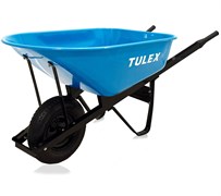 Тачка строительная TULEX 1-колесная, усиленная, пневматическое колесо 230кг 170л 1111