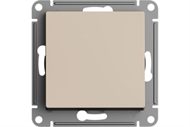 Выключатель ATLASDESIGN 1-клав, 10АХ, сх.1, песочный ATN001211 (механизм)