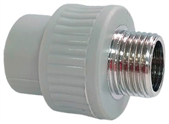 Муфта DENIZ ППР с наружней резьбой 20*1/2 белый