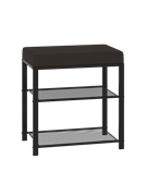 Банкетка ТОРОНТО 13S цвет каркаса графит, цвет сиденья серый БТ13СГрС