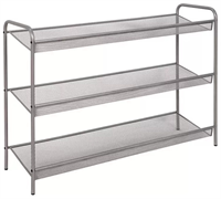 Подставка для обуви 3-х полочная ЖЕНЕВА 33 (Geneva shoes 33) (Металлик/графит) ПДО Ж33