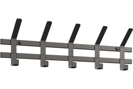 Вешалка настенная ТОРОНТО 5, графит ВНТ5 ГР