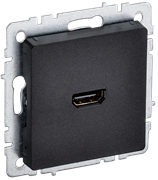 Розетка BRITE HDMI черная BR-H10-K02