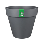 Горшок для цветов IDILAND Tarragon D250мм, 7л со вставкой, серый (12) 221610535/01