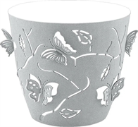 Горшок для цветов PLAST TEAM Butterflies 5,3л D225мм круглый 225х208мм, серый шторм PT401410025-10