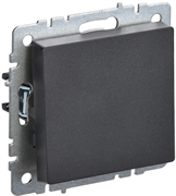 Выключатель BRITE 1-кл. 10А черный ВС10-1-0-БрЧ