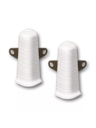 Угол наружный (внешний) с крепежом для плинтуса 70мм Деконика (2шт во флоупак) 255 ясень бьянко