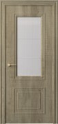 Полотно ЛЕСКОМ дверное Экшпон S-2 бодега натур., стекло гравировка решетка 80