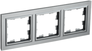 Рамка BRITE 3-ая сталь BR-M32-K46