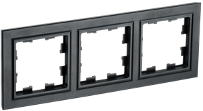 Рамка BRITE 3-ая черная РУ-3-БрЧ