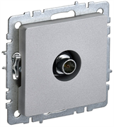 Розетка BRITE TV оконечная, алюминий BR-A10-O-K47