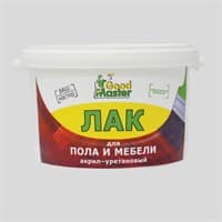 Лак MASTER GOOD для пола, паркета и мебели акрил-уретановый полуматовый, (1 л)