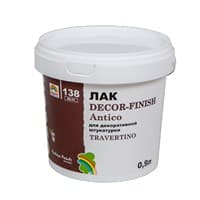 Лак РАДУГА-138 Travertino Decor-Finish Antico (0,9)