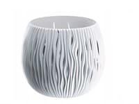 Горшок цветочный BOWL SANDY белый DSK180-S449