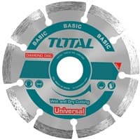 Диск TOTAL отрезн.алмазный Сухая и влаж. резка 115*7.5*22.2 TAC2111153
