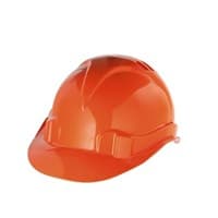 Каска СИБРТЕХ защитная из ударопрочной пластмассы оранжевая 89113