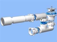 Сифон для душевого поддона с гофрой 1/2 40*50 Е215