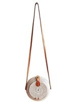 Дамская сумочка CV.MAHKOTA JAVA RATTAN ротанг 18см слоновая кость