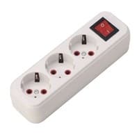 Колодка LILA с/з 3 входа с выключателем 720-0300-302